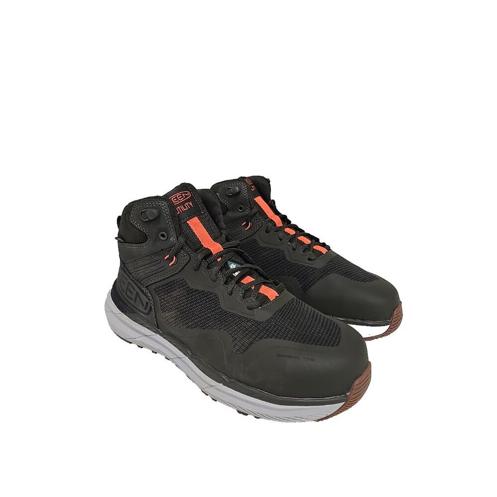 KEEN Men's Synchro Composite Toe Mid Waterproof 1030644 Hiker Boot Green 11D